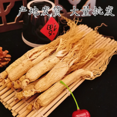 产地批发东北人参 长白山生晒白参 8年足干园参规格齐全量大从优