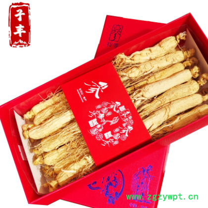 产地批发东北人参 长白山生晒白参 8年足干园参规格齐全量大从优图3