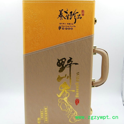东北特产礼盒参高档皮盒带证书长白山15年林下参礼盒装过年送礼图3