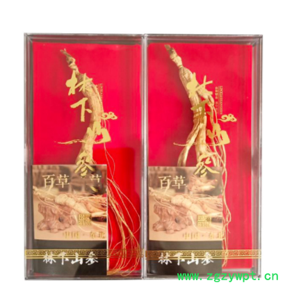 产地批发东北特产林下参 长白山干人参礼盒装两盒装 长白山林下参图2