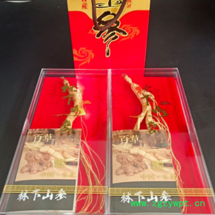 产地批发东北特产林下参 长白山干人参礼盒装两盒装 长白山林下参