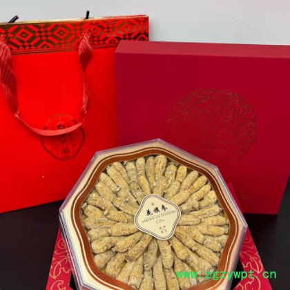 年货花旗参片礼盒250克大片西洋参段颗粒滋补礼品一件代发批发图3