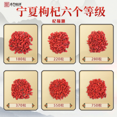 杞福源新货宁夏枸杞子特级中宁枸杞散装批发即食特大 头茬枸杞