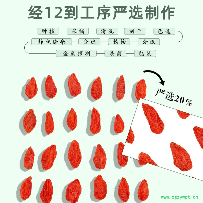 杞福源宁夏枸杞子散装干货批发即食免洗中宁县红枸杞子特级新货图3